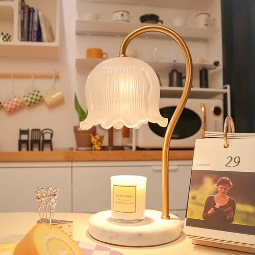 French glass table lamps - table,