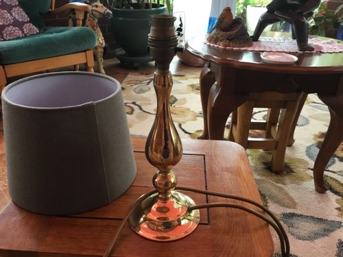 Vintage table lamp solid - lamp,