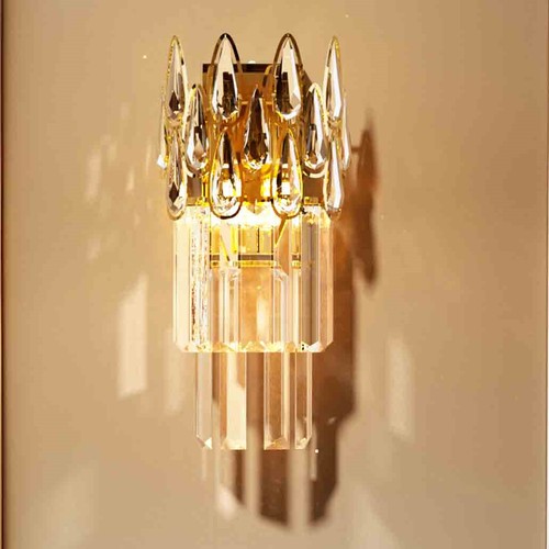 Crystal wall sconce light - crystal,
