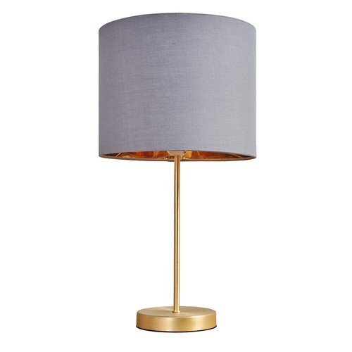 Gold stem table lamp bedside - gold,