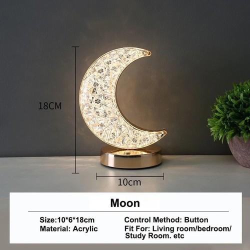 Usb led crystal table lamp - usb,