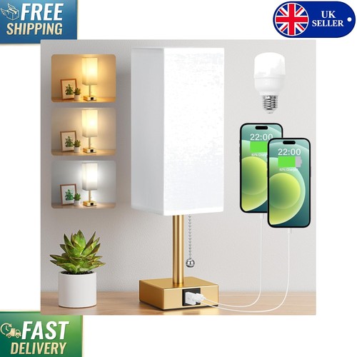 Elegant gold bedside lamp - elegant, with
