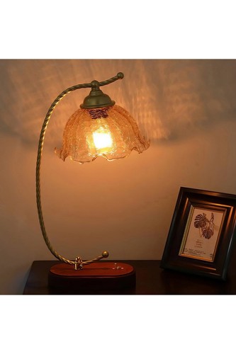 Elegant floral led table lamp - led,