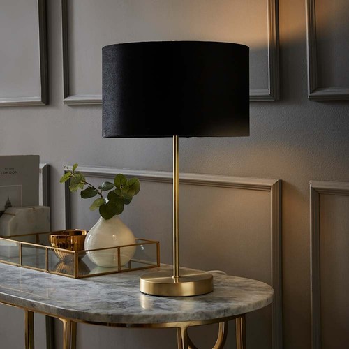 Gold table lamp metal - gold,